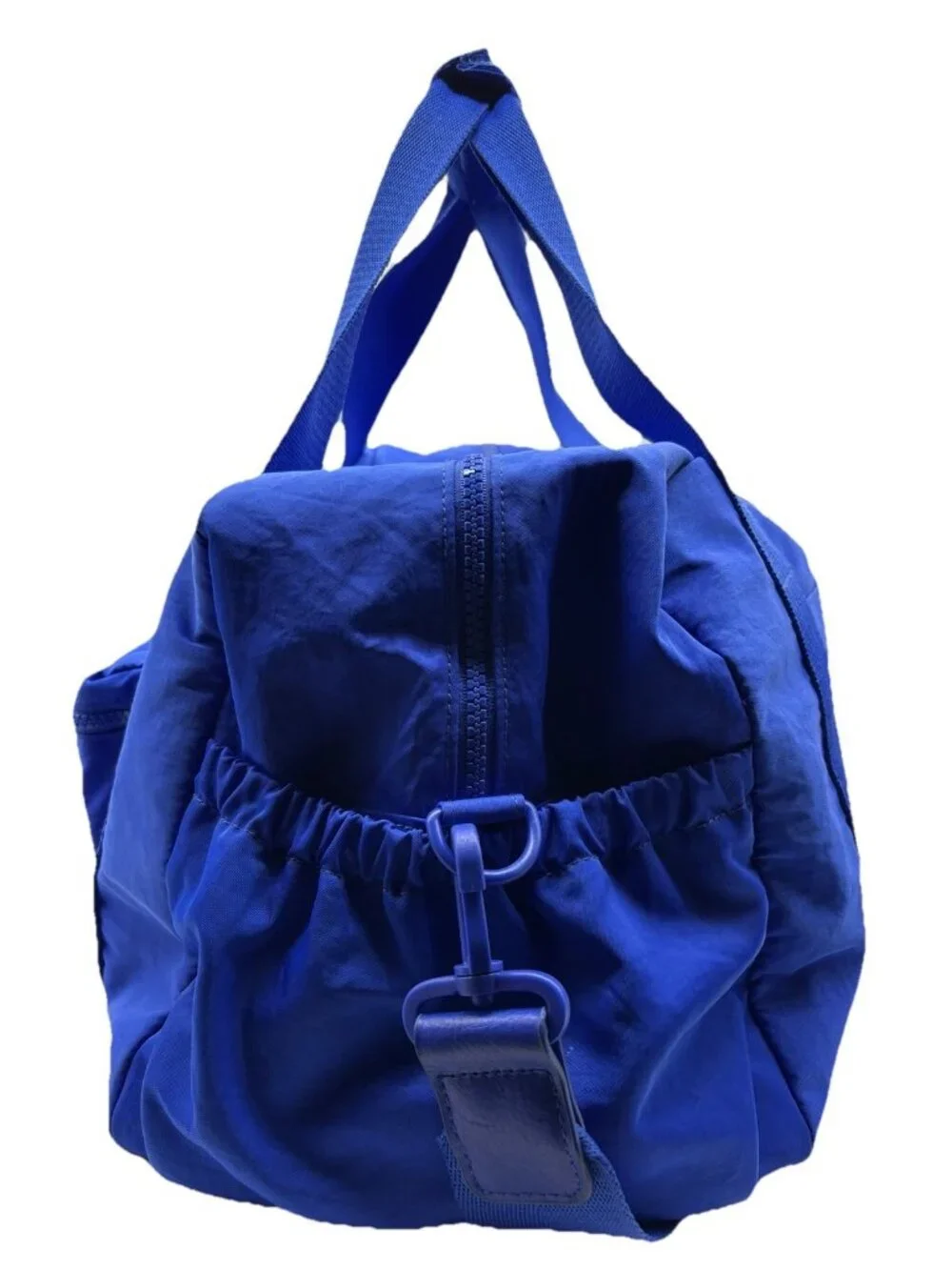 BÉIS The Sport Duffle Backpack Blue Overnight Travel Bag Basketball Patch
